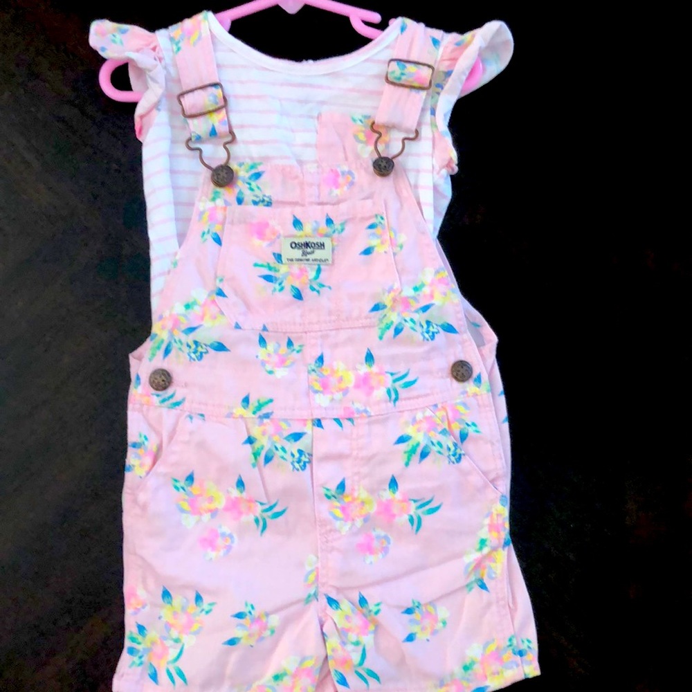 OshKosh B'gosh Pink Floral Kids Matching Set